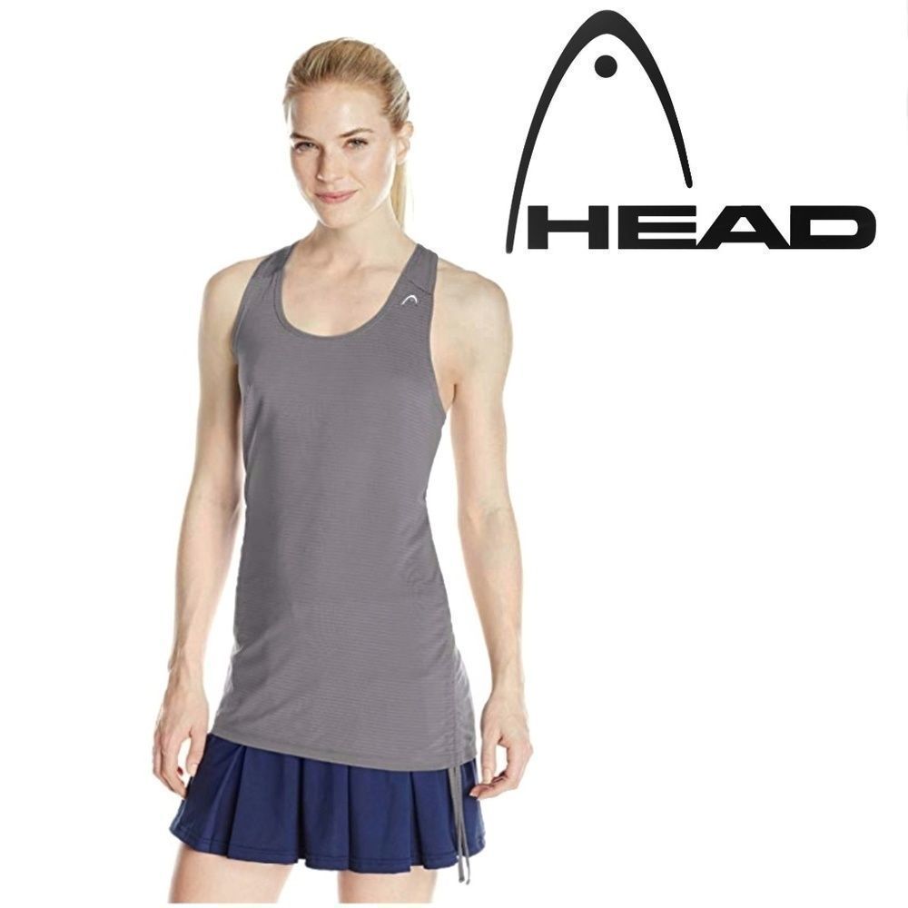 HEAD Sportswear | Grey Ruched Tie Side Tank | XS